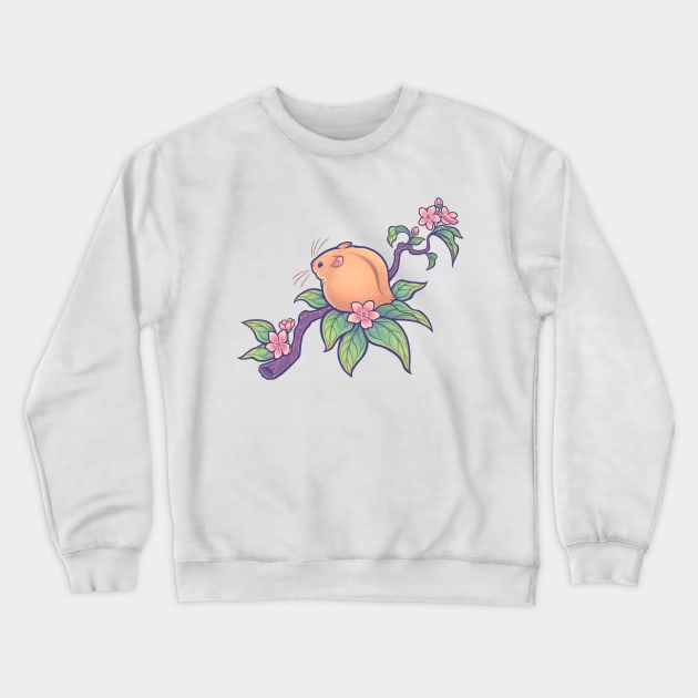 Fuzzy Peach Hamster 2 Crewneck Sweatshirt by DoomedDreamer